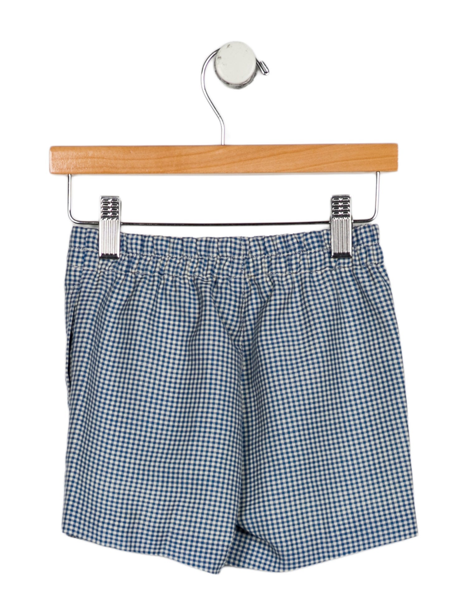 Gucci Boys' Gingham Wool Blend Shorts
