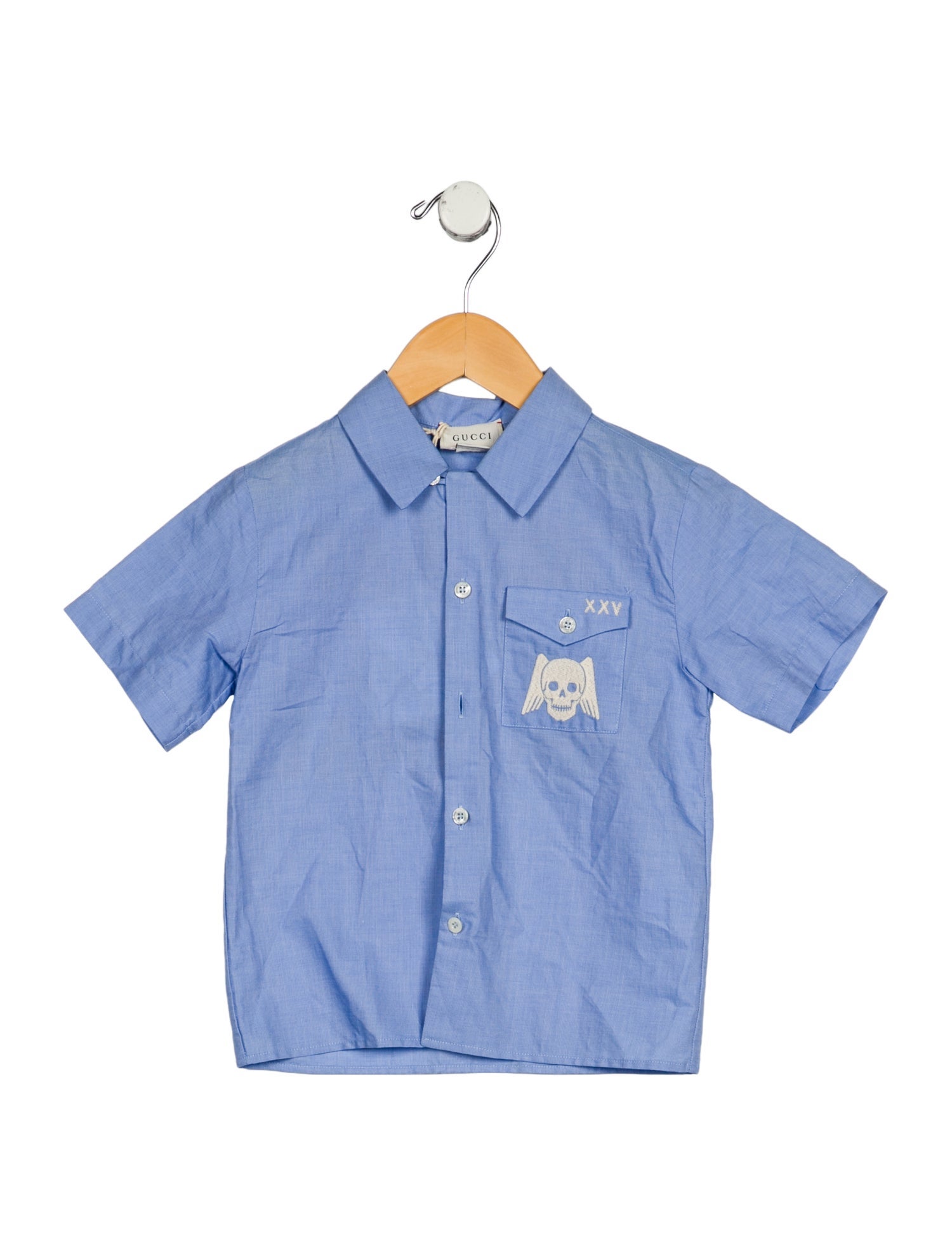 Gucci Boys' Embroidered Button-Up Shirt