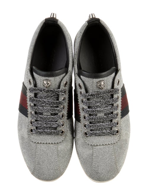 Gucci Horseferry Check Pattern Glitter Sneakers