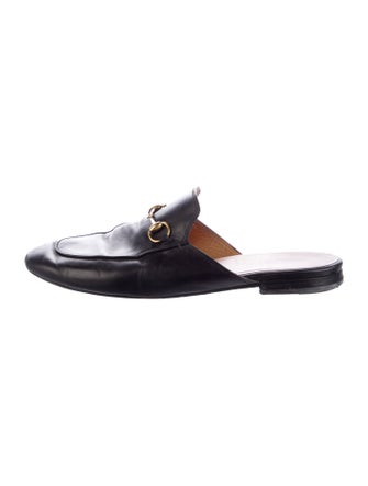 Gucci Horsebit Accent Leather Mules