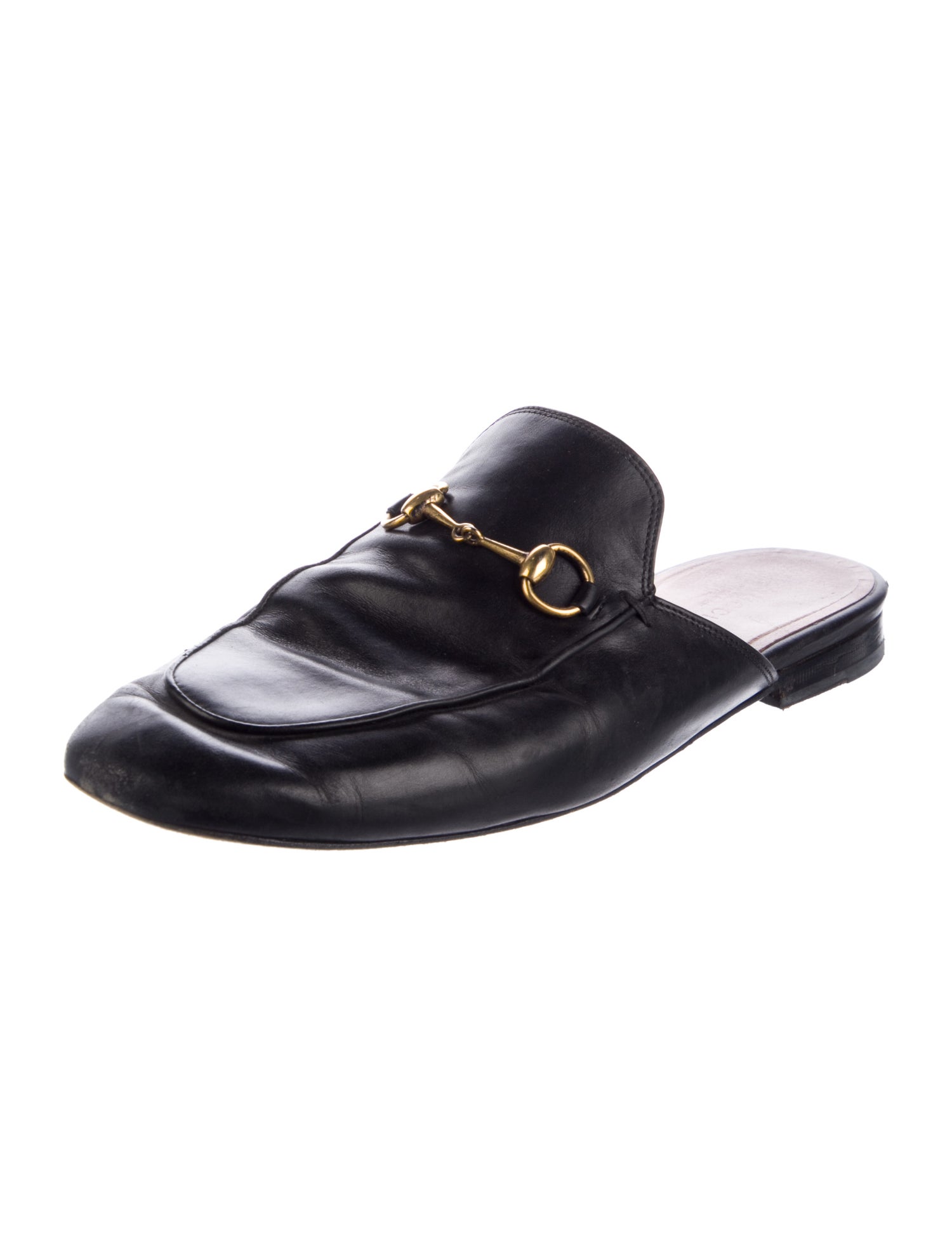 Gucci Horsebit Accent Leather Mules