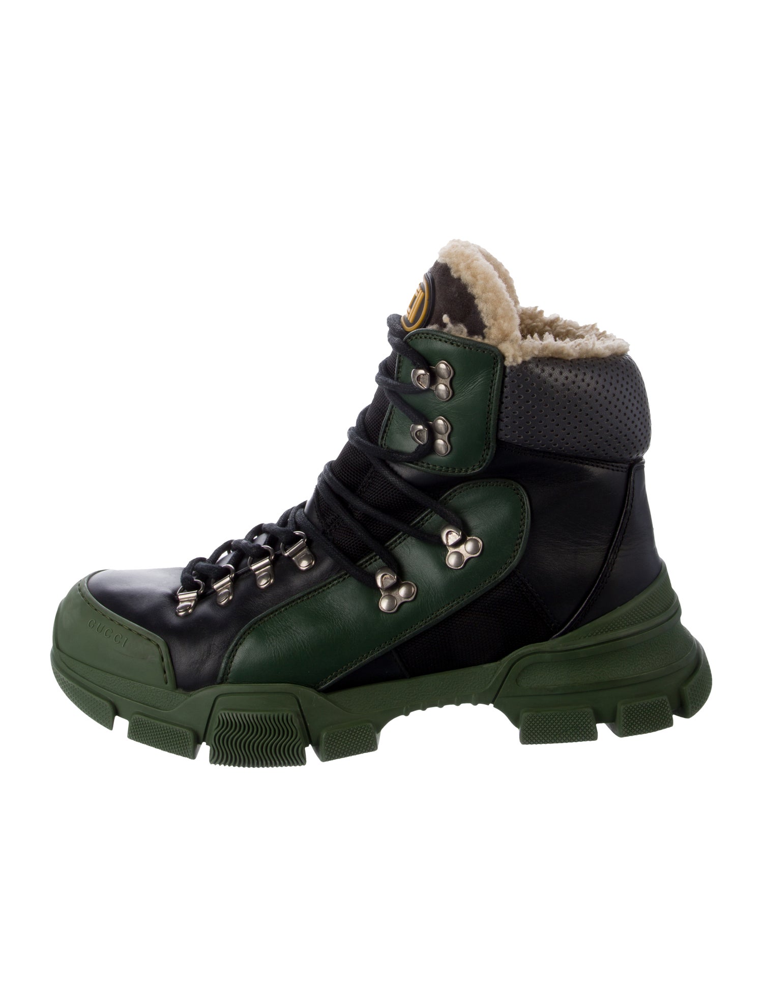 Gucci Leather Hiking Boots