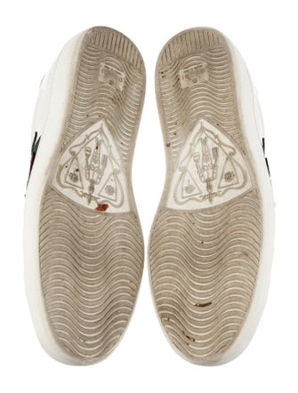 Gucci Web Accent Leather Sneakers