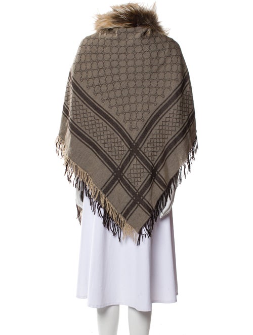 Gucci Wool Diamante Print Shawl