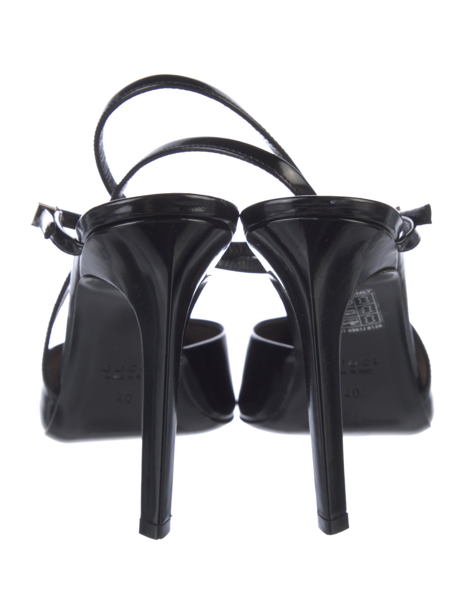 Gucci Patent Leather Slingback Pumps