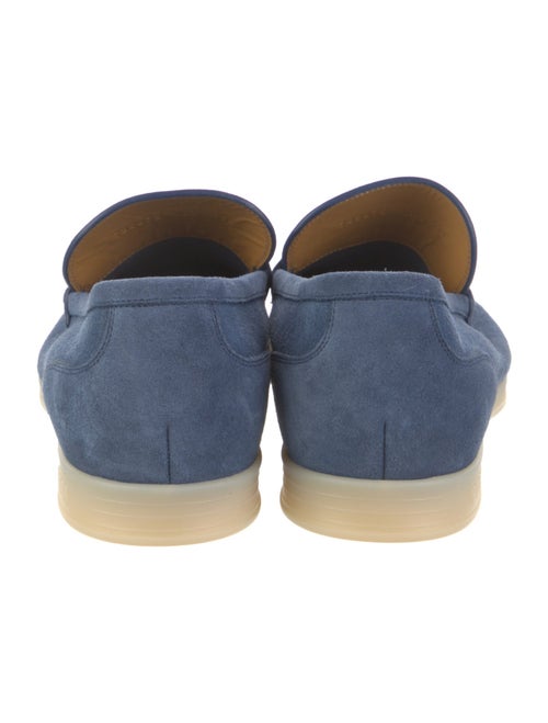 Gucci Horsebit Accent Suede Loafers