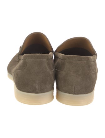 Gucci Horsebit Accent Suede Loafers