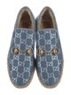 Gucci Horsebit Accent Canvas Espadrilles