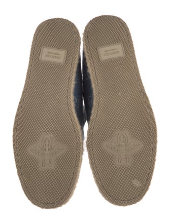 Gucci Horsebit Accent Canvas Espadrilles