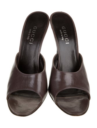 Gucci Leather Slides