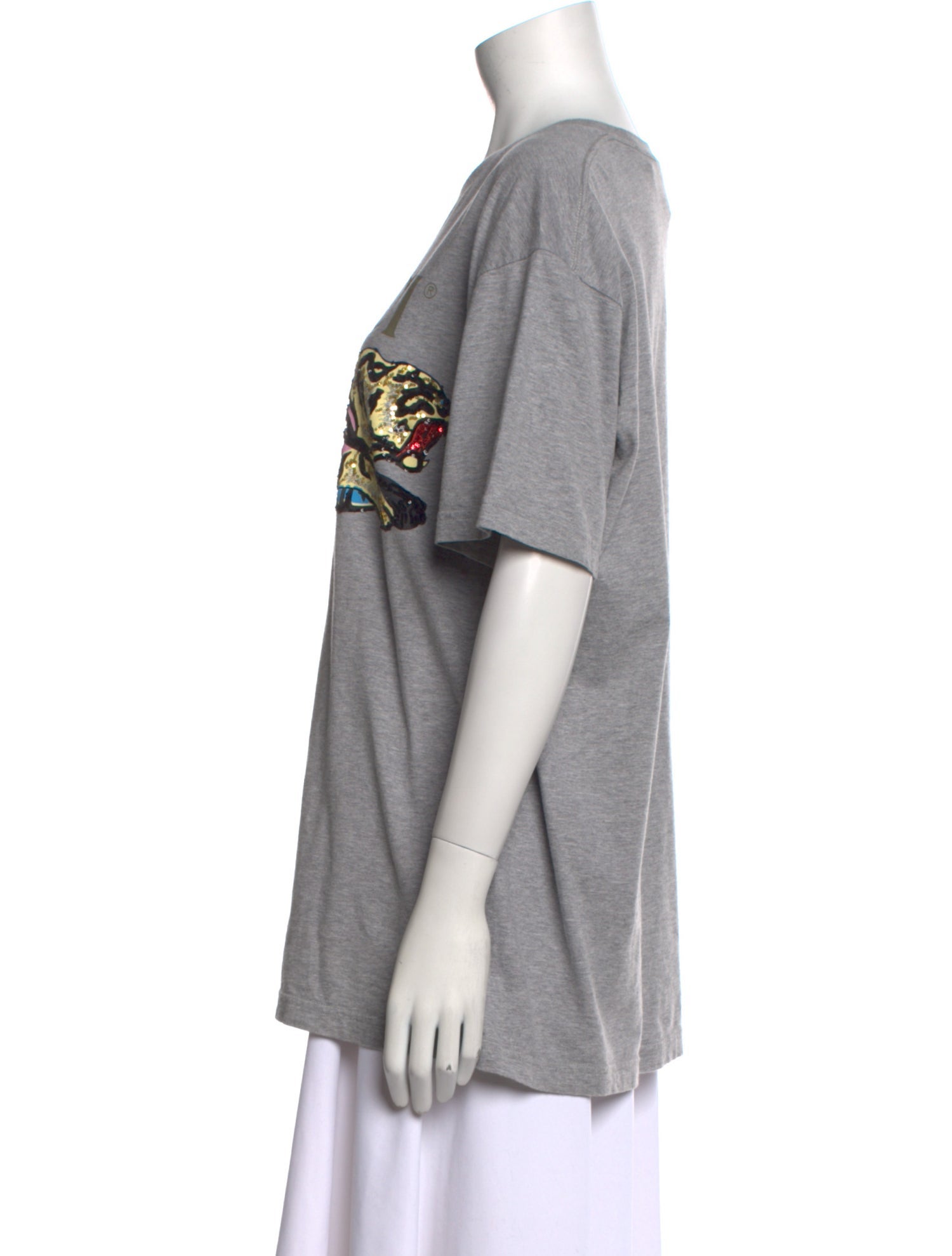 Gucci Graphic Print Crew Neck T-Shirt