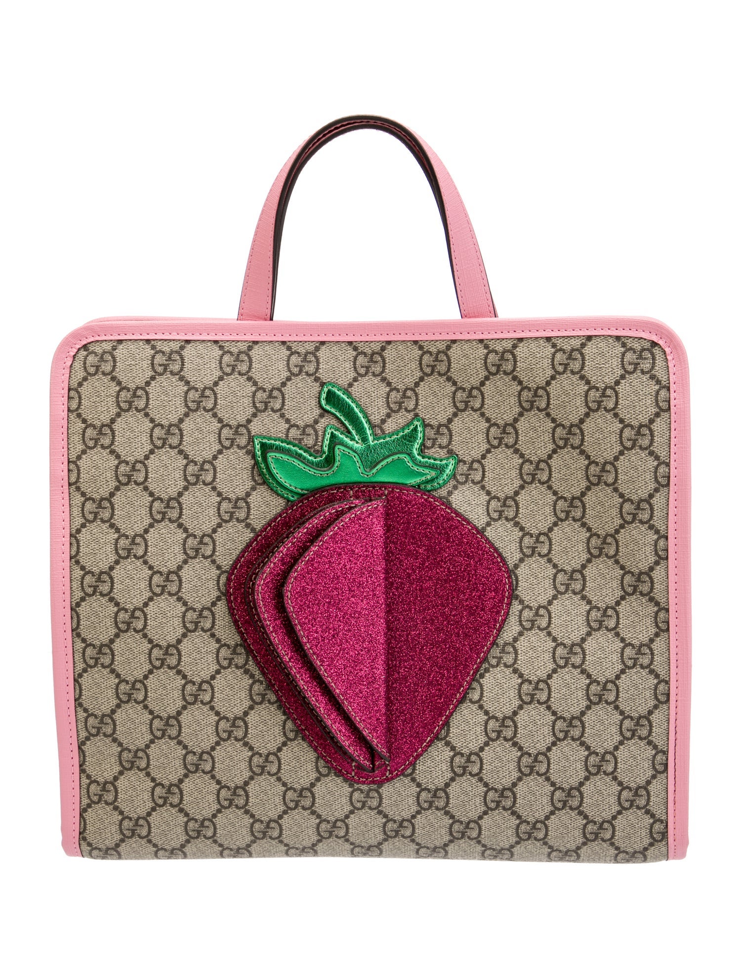 Gucci GG Supreme Strawberry Tote