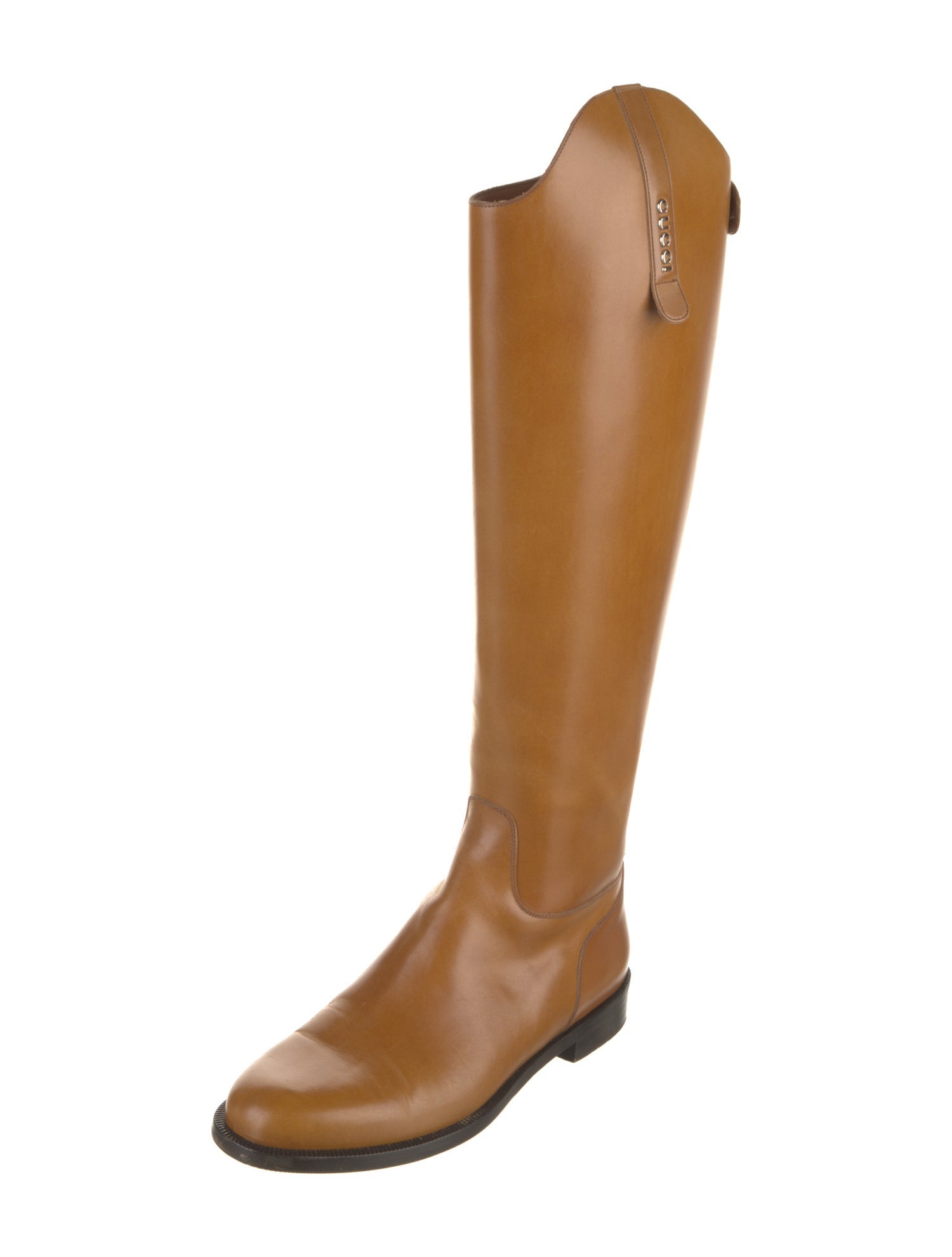 Gucci Leather Riding Boots