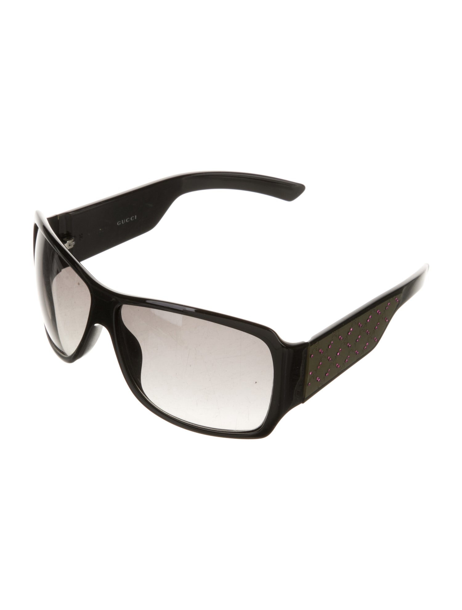 Gucci Web Accent Shield Sunglasses