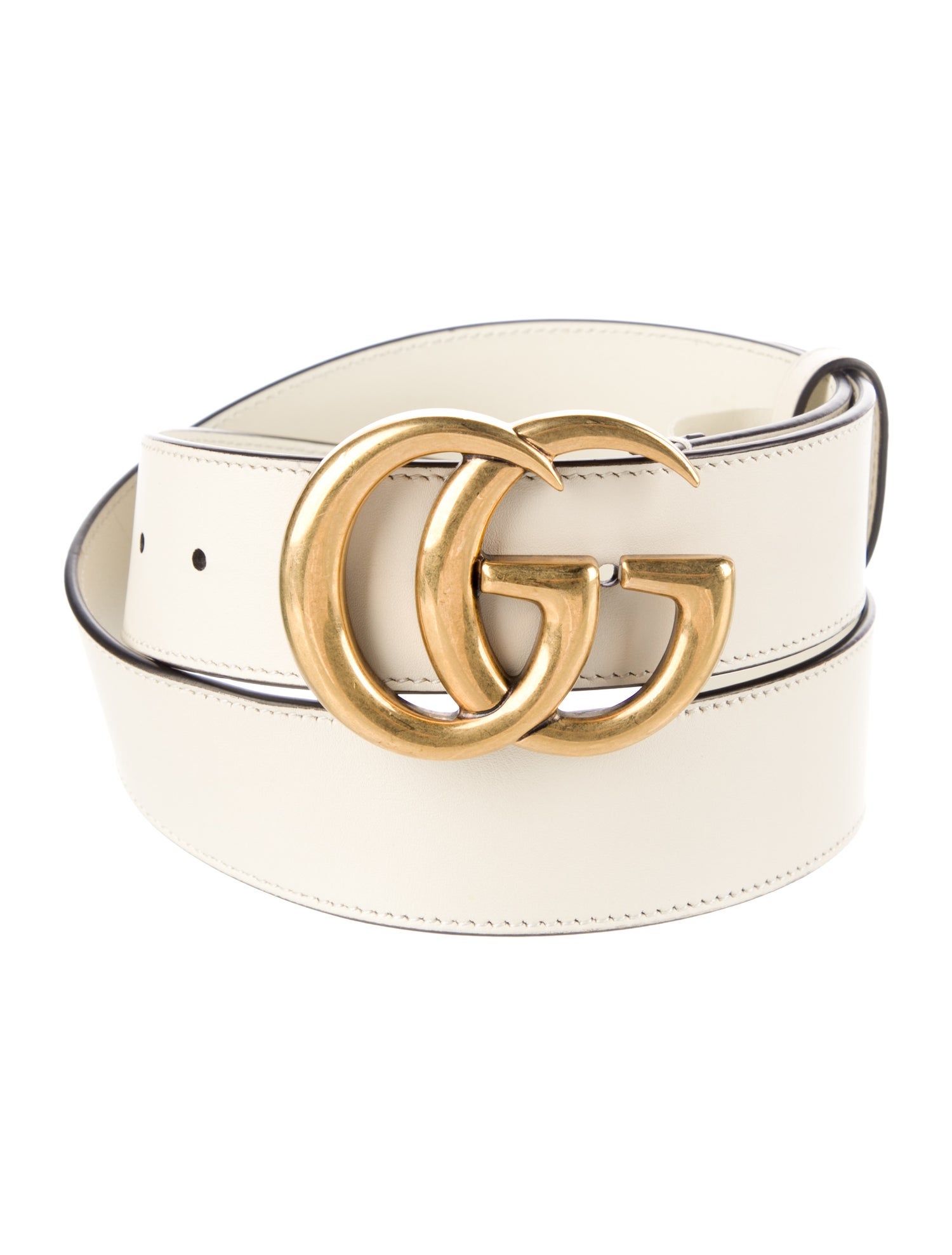 Gucci Running GG Logo Leather Belt