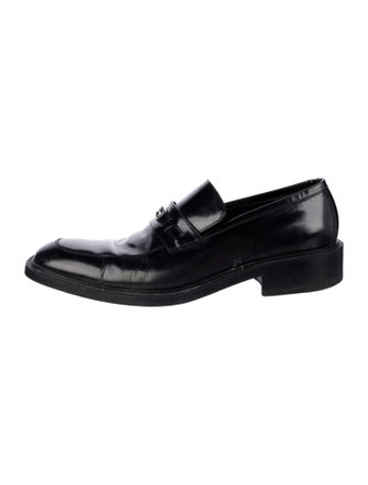 Gucci Interlocking G Logo Leather Dress Loafers