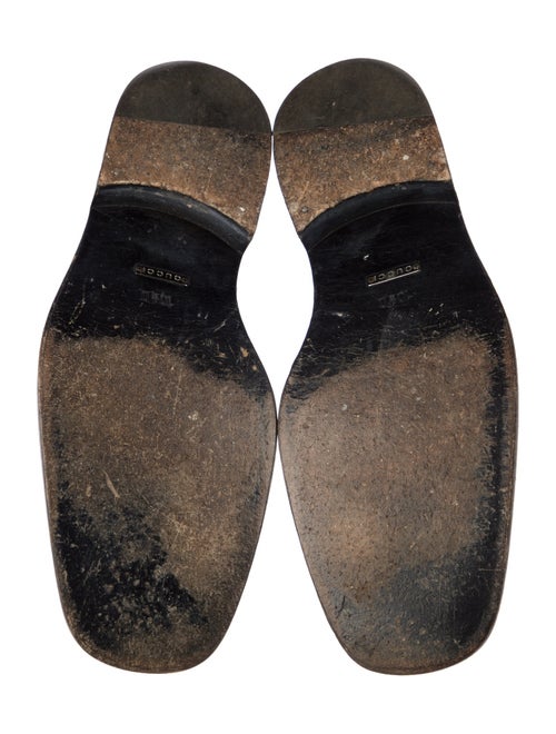 Gucci Interlocking G Logo Leather Dress Loafers