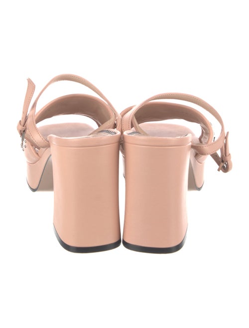 Gucci Interlocking G Logo Leather Sandals