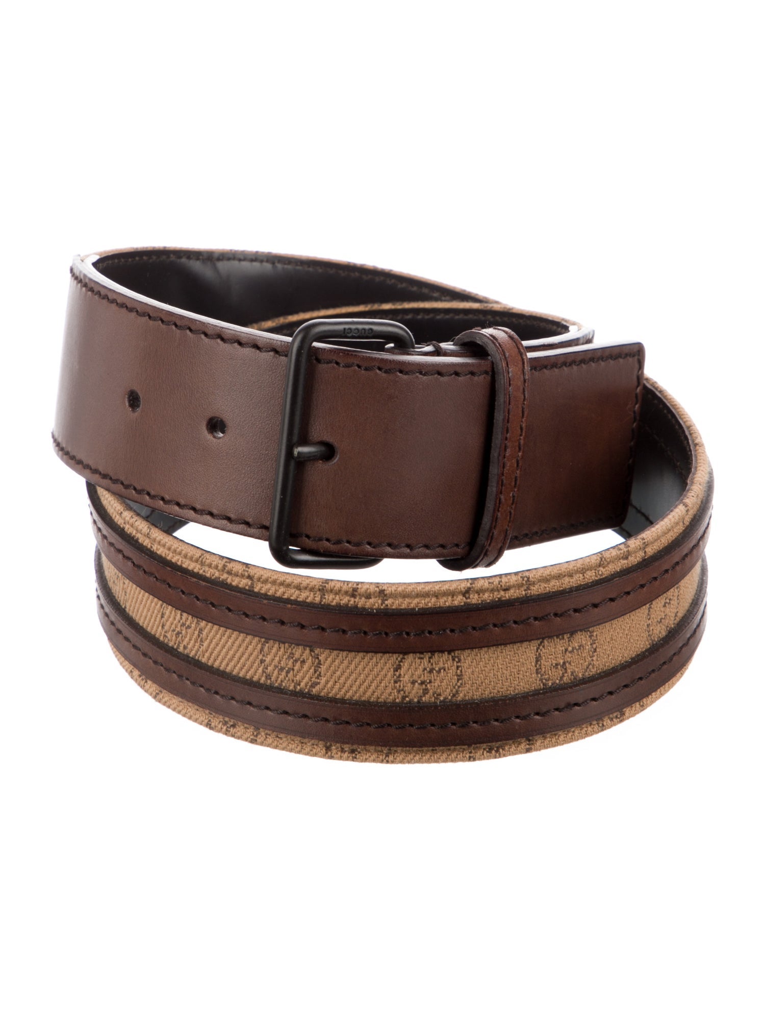 Gucci GG Logo Canvas Waist Belt