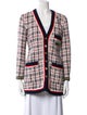 Gucci Plaid Print Evening Jacket