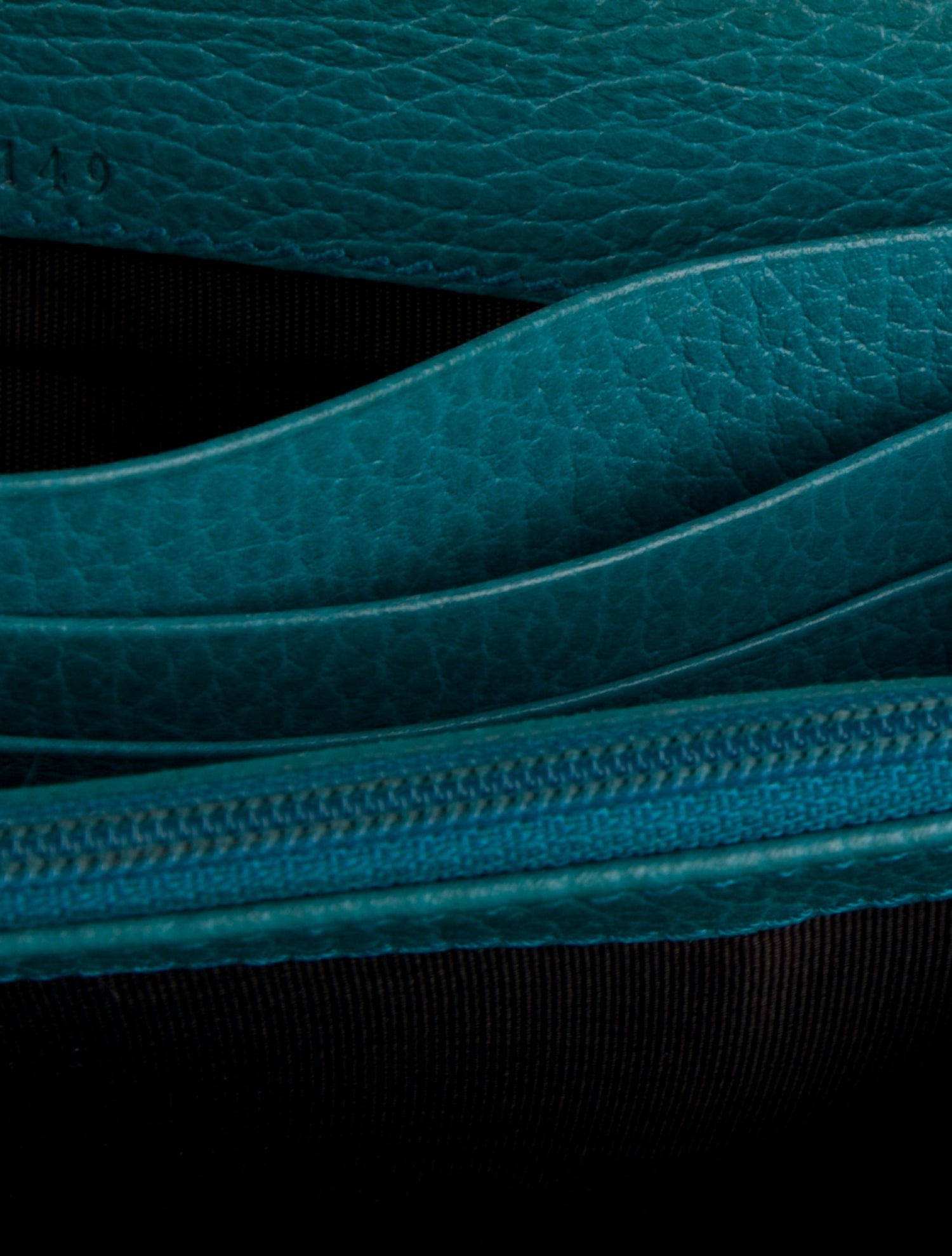 Gucci Gucci Dollar Swing Continental Wallet Calfskin Continental Wallet Leather Continental Wallet