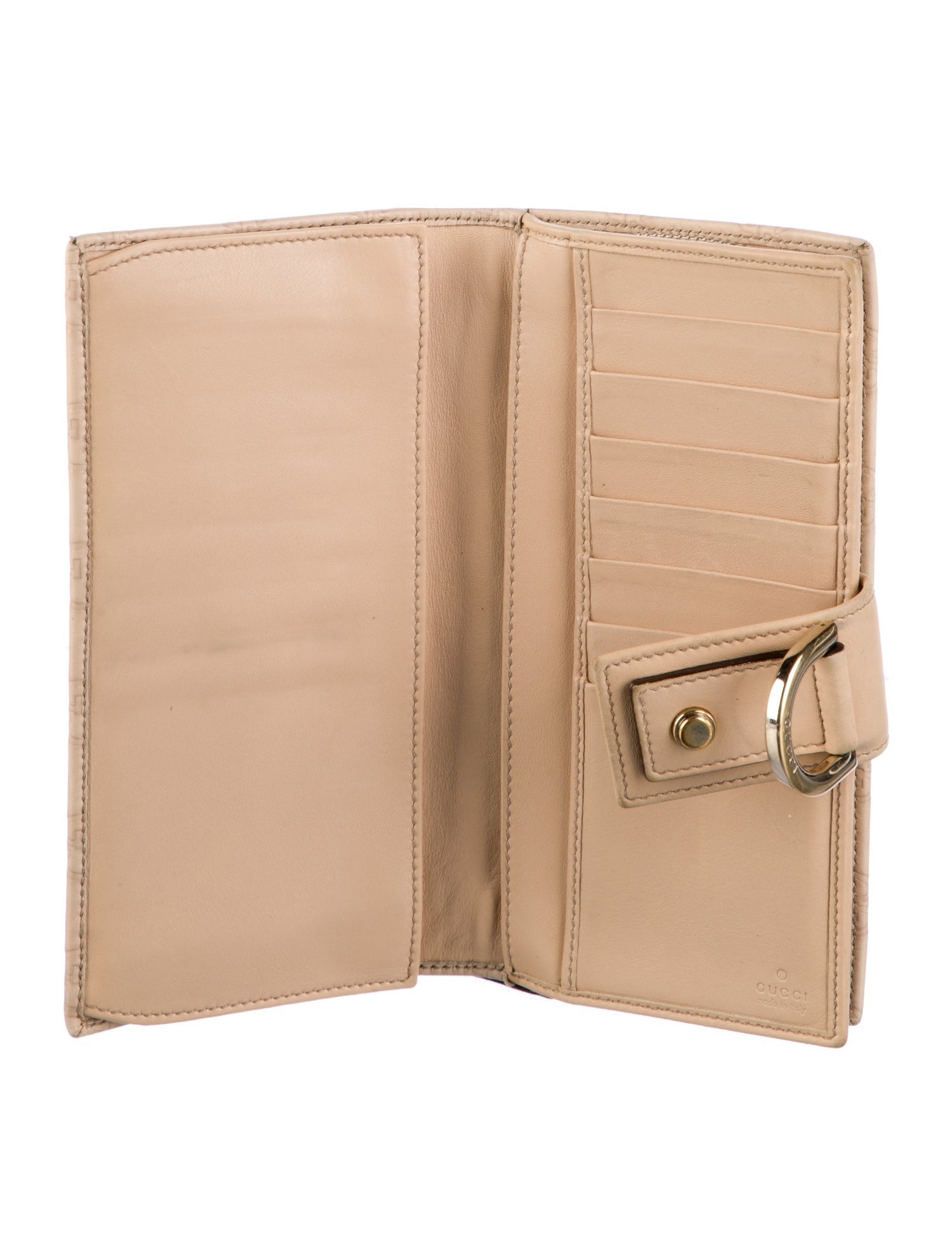 Gucci Gucci Leather Continental Wallet GG Supreme Bifold Wallet