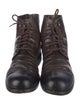 Gucci Leather Lace-Up Boots