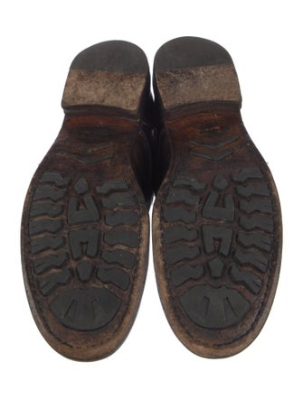 Gucci Leather Lace-Up Boots