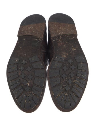 Gucci Leather Lace-Up Boots