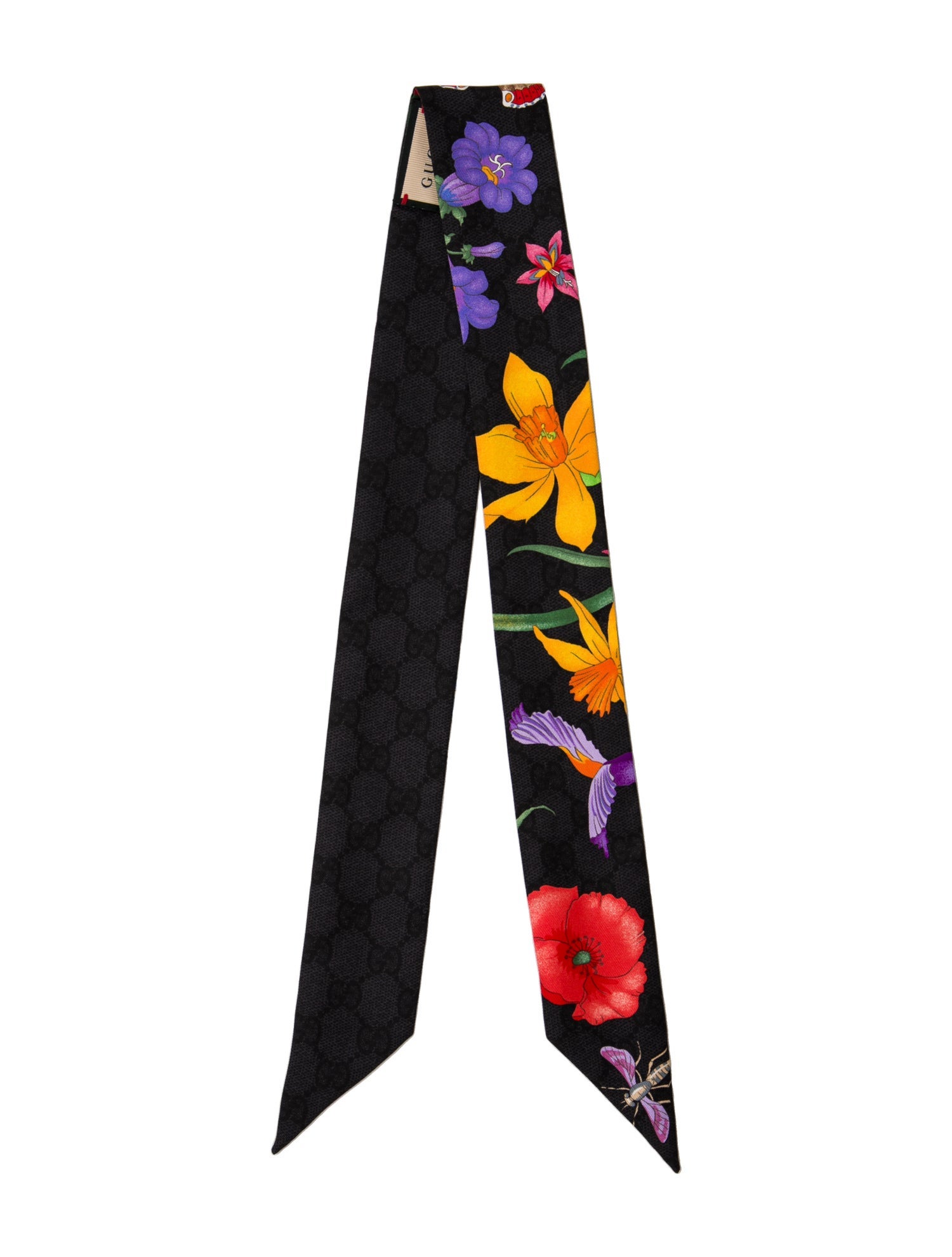 Gucci Silk Blooms Print Scarf