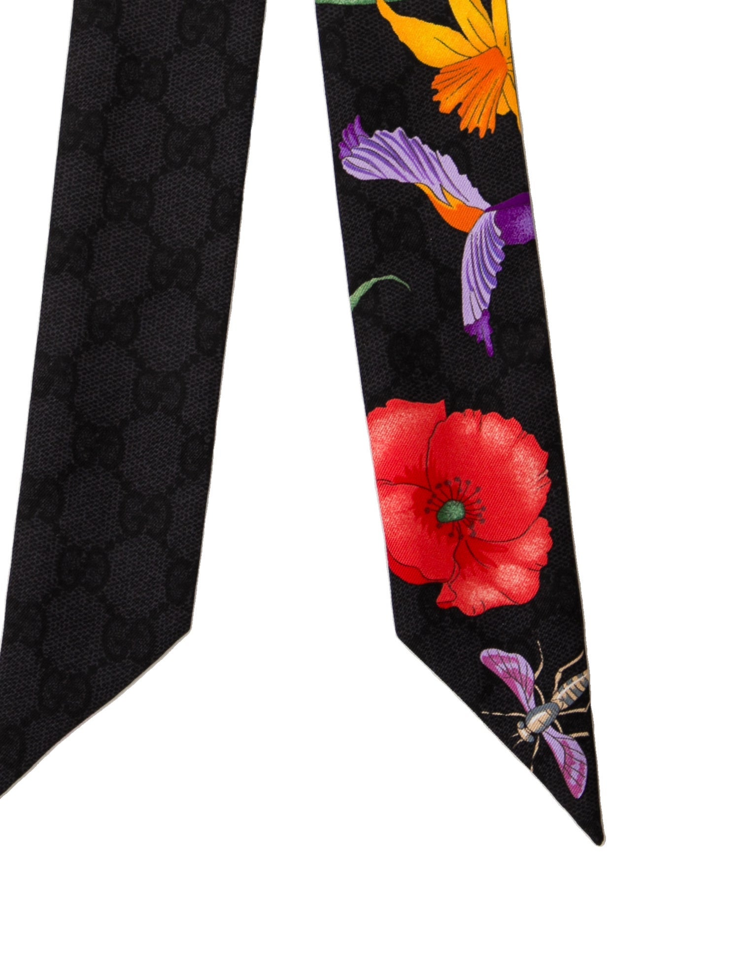 Gucci Silk Blooms Print Scarf