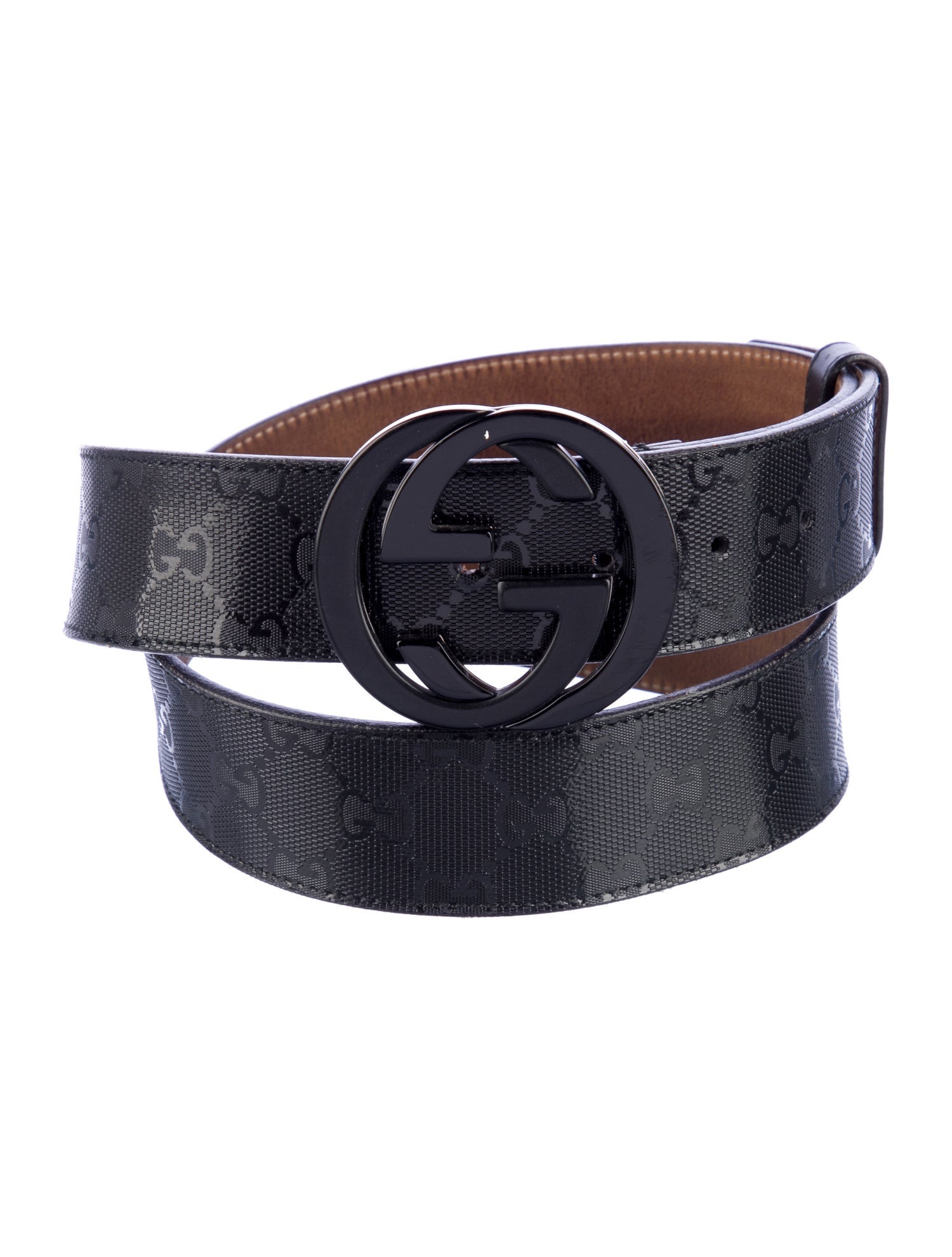 Gucci GG Imprimé Leather Belt Kit