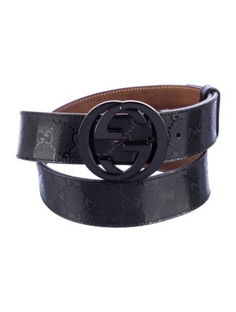 Gucci GG Imprimé Leather Belt Kit