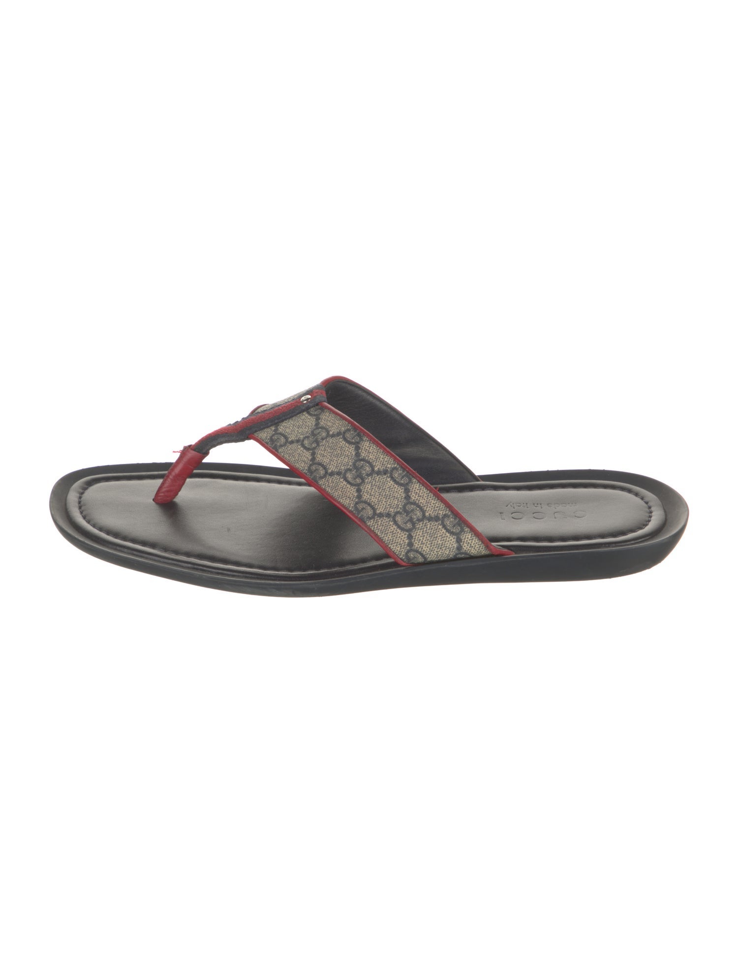 Gucci GG Supreme Flip Flops