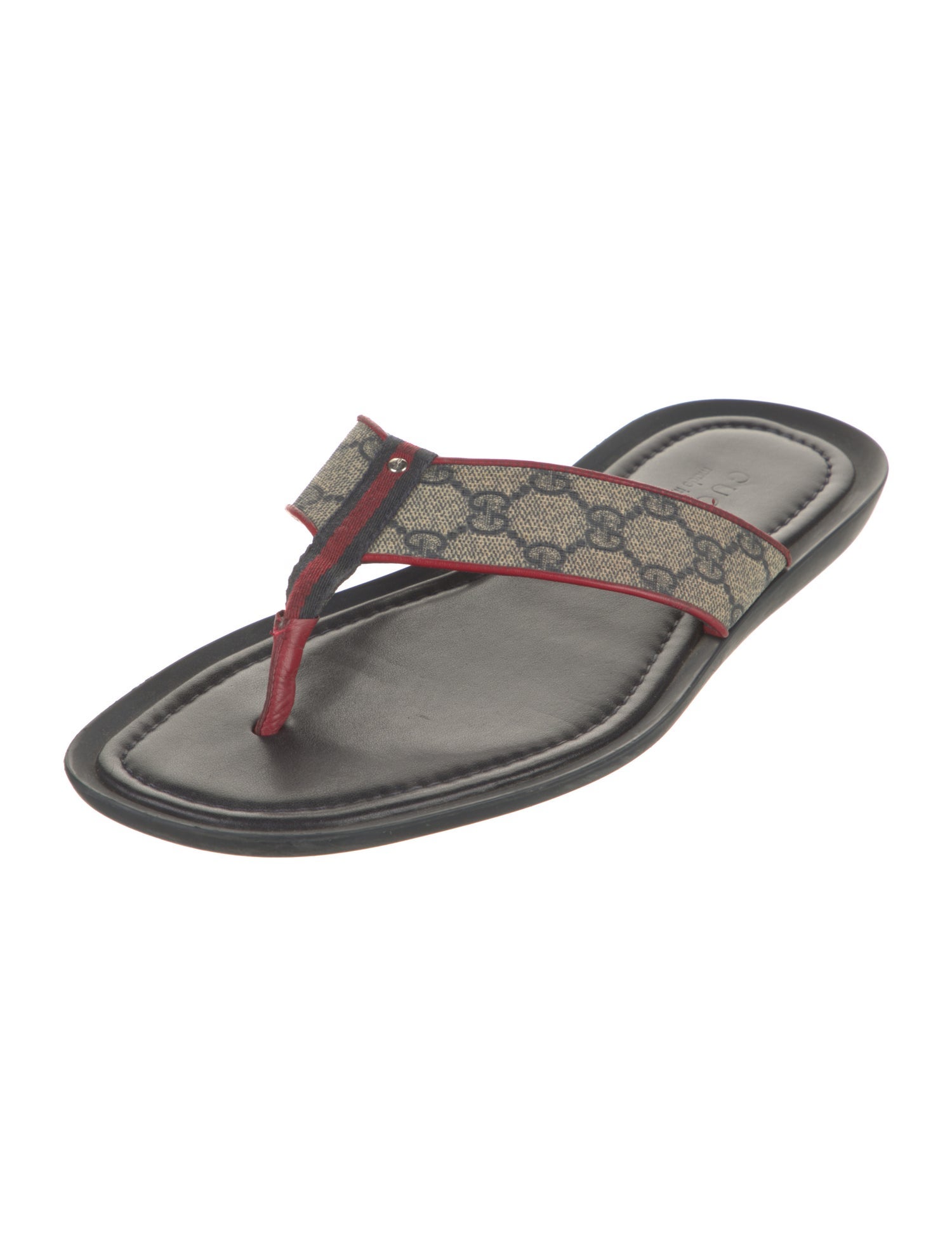 Gucci GG Supreme Flip Flops