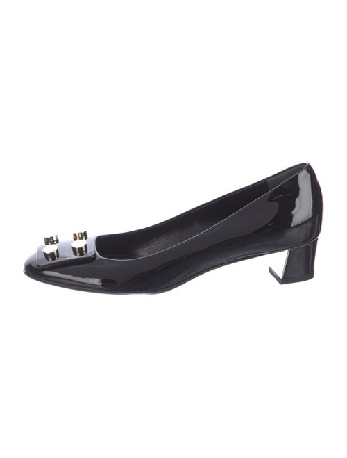Gucci Horsebit Accent Patent Leather Pumps