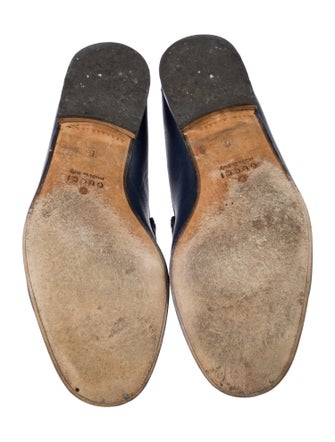 Gucci Horsebit Accent Leather Dress Loafers
