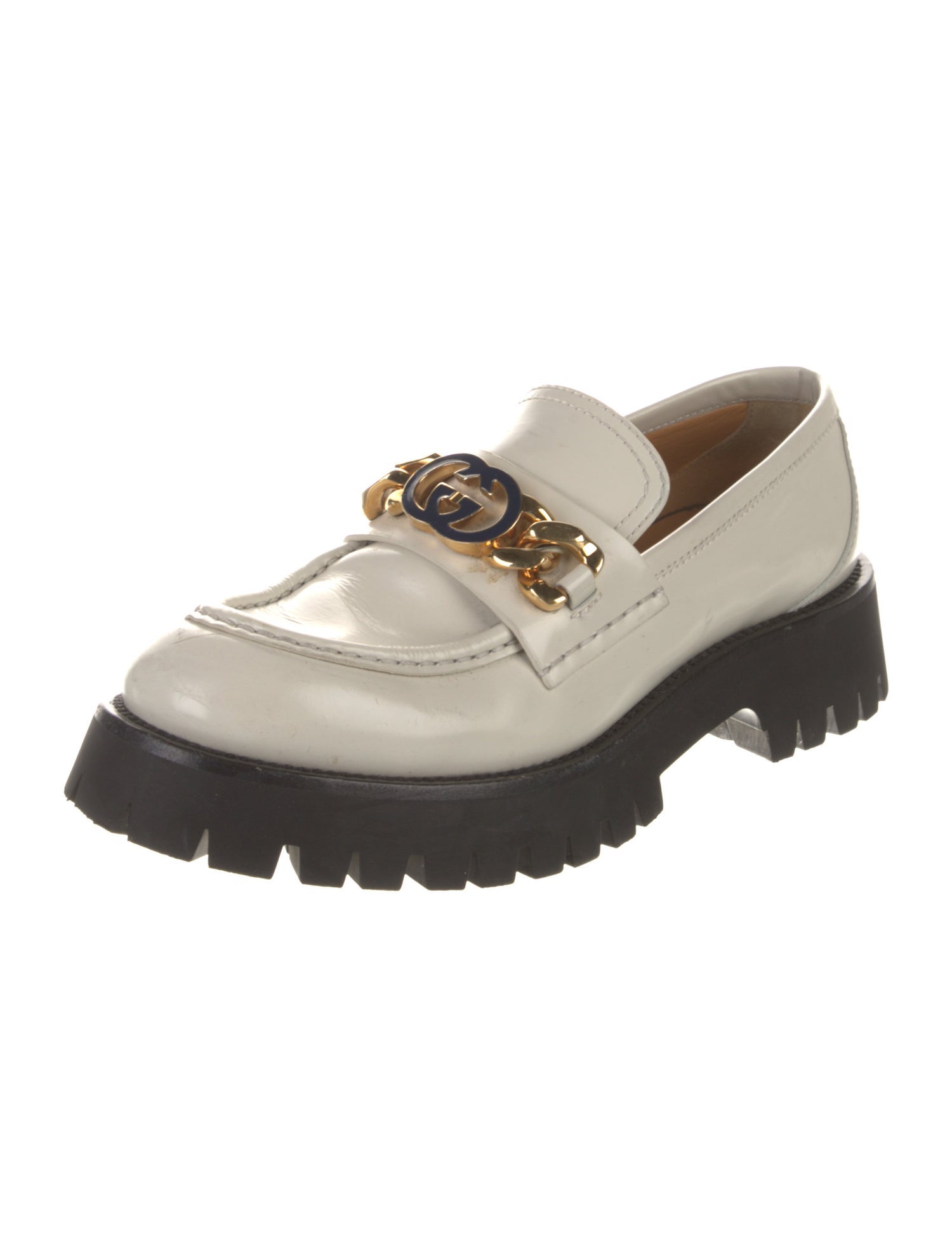 Gucci Horsebit Accent Leather Loafers