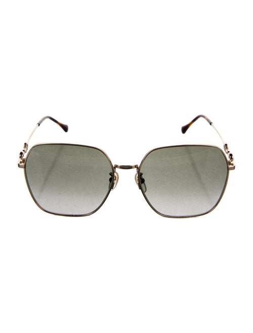 Gucci Horsebit Accent Oversize Sunglasses