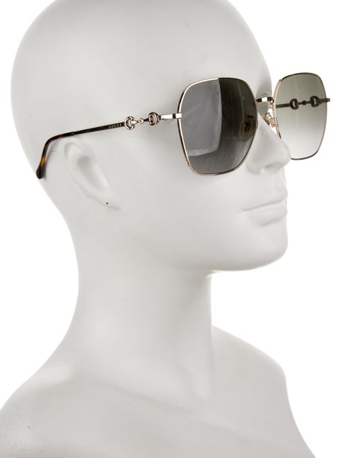 Gucci Horsebit Accent Oversize Sunglasses