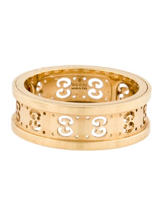 Gucci 18K Icon Scroll Cutout Spinning Ring