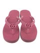Gucci Double G Logo Rubber Flip Flops