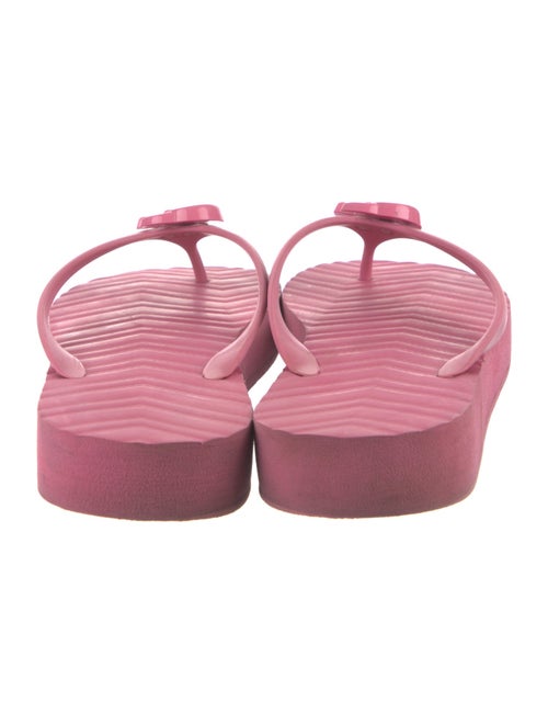 Gucci Double G Logo Rubber Flip Flops