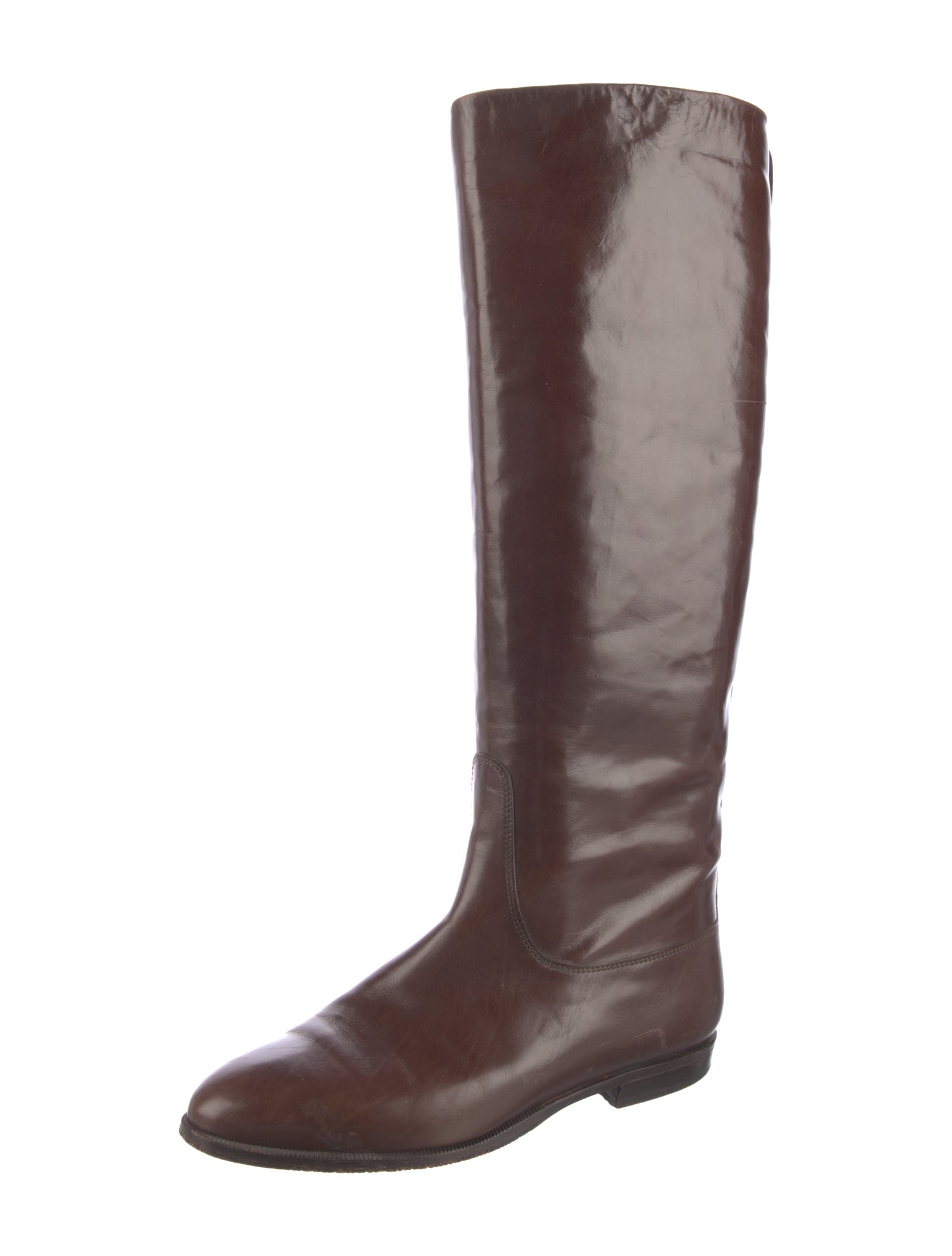 Gucci Leather Riding Boots