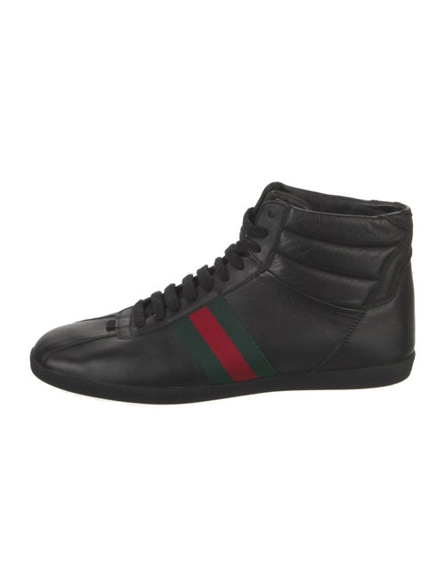 Gucci Sylvie Web Accent Leather Sneakers