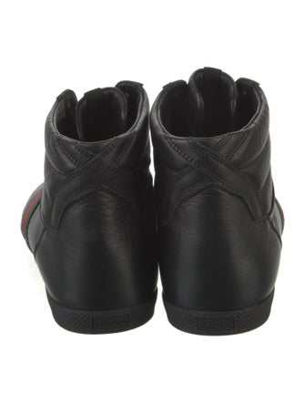 Gucci Sylvie Web Accent Leather Sneakers