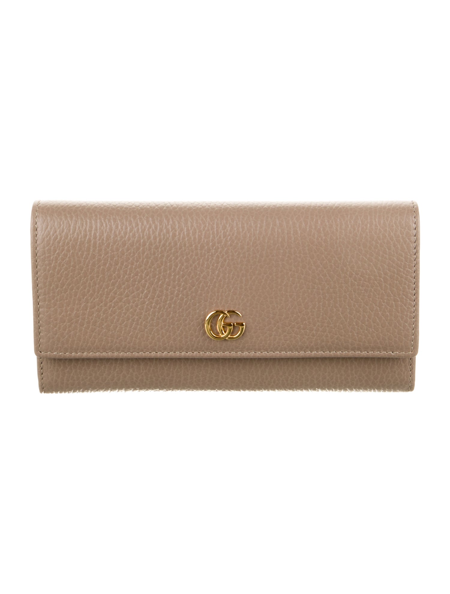 Gucci Running GG Logo Leather Continental Wallet