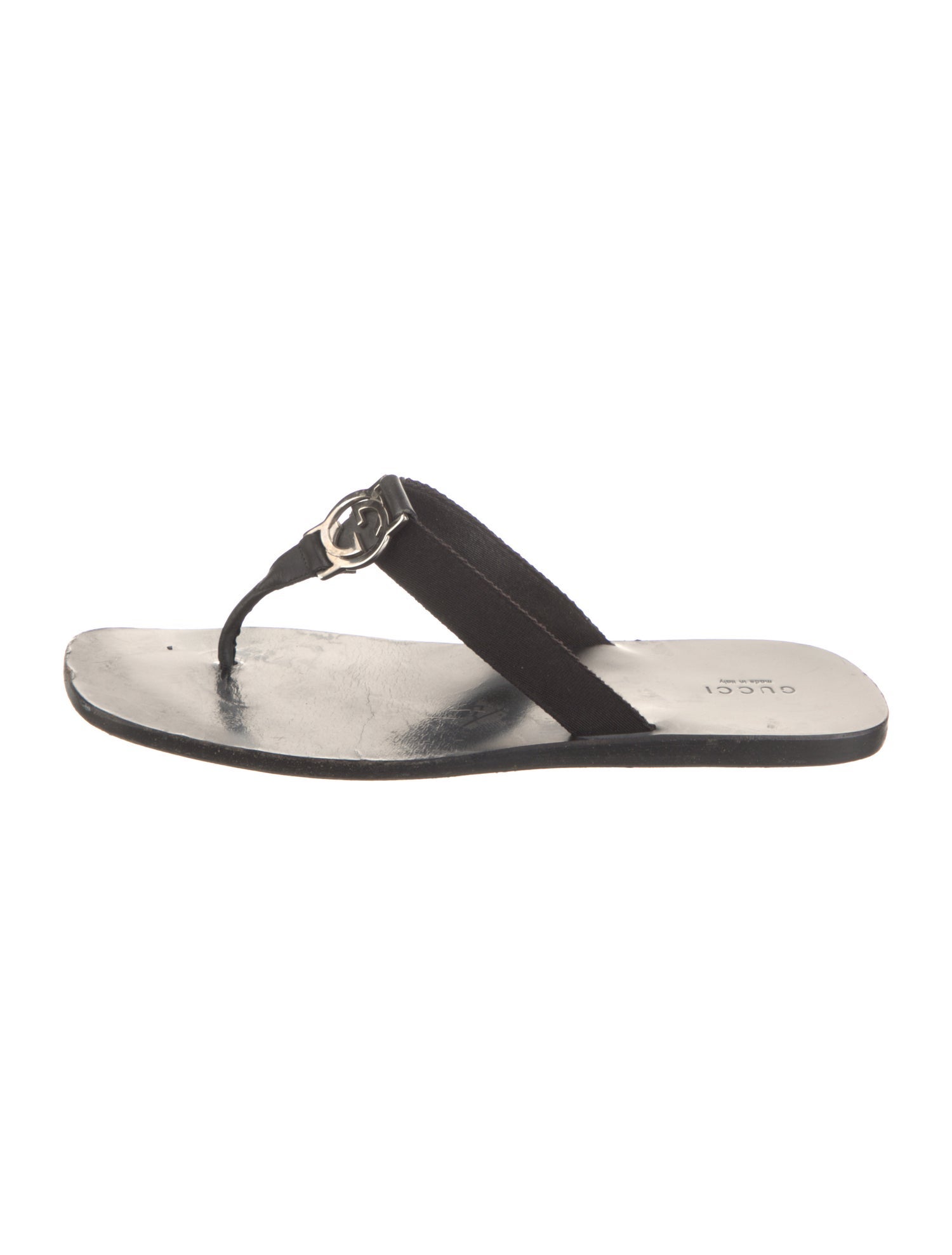 Gucci Interlocking G Logo Flip Flops