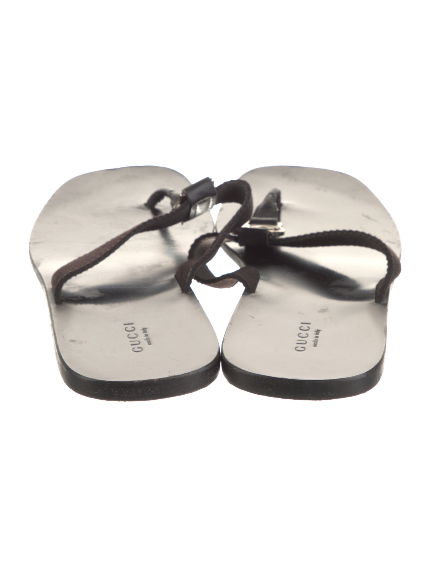 Gucci Interlocking G Logo Flip Flops