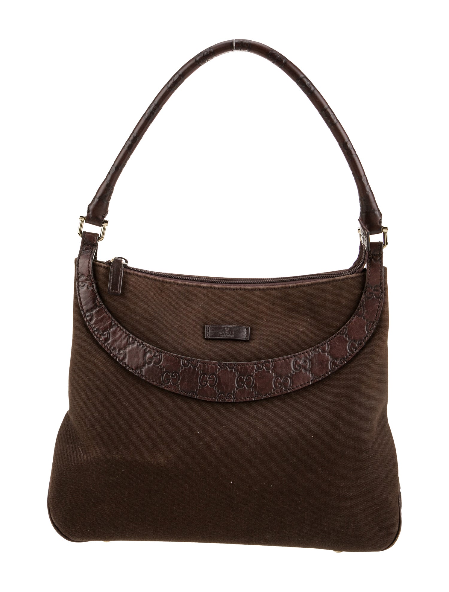 Gucci Canvas Shoulder Bag Vintage